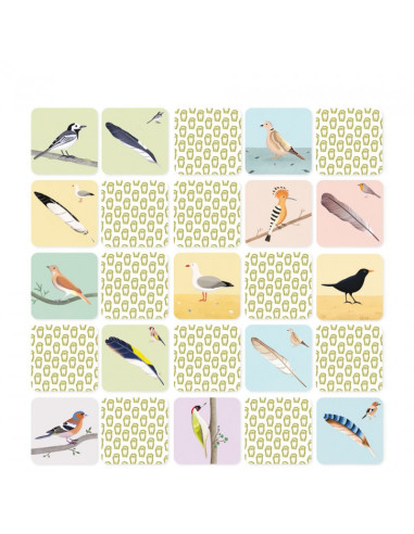 JEU MEMORY – L’OISEAU ET SA PLUME