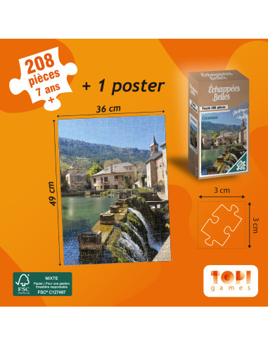 puzzle Florac cascade du pêcher