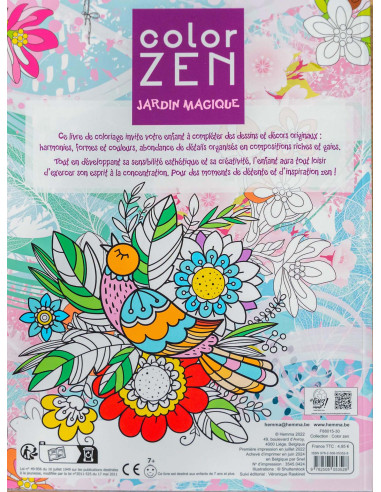 COLORIAGE ZEN JARDIN MAGIQUE