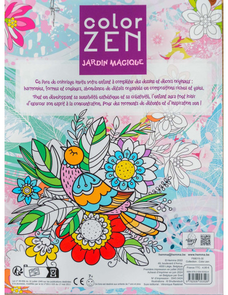 COLORIAGE ZEN JARDIN MAGIQUE