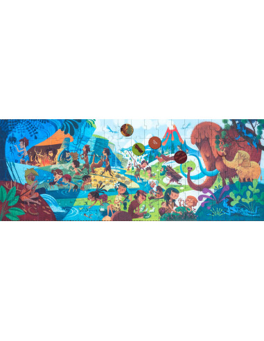 PUZZLE PREHISTOIRE - 100 PCS