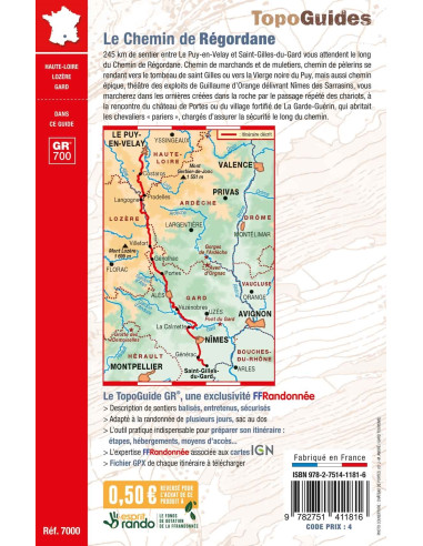 TopoGuide du chemin de Regordane