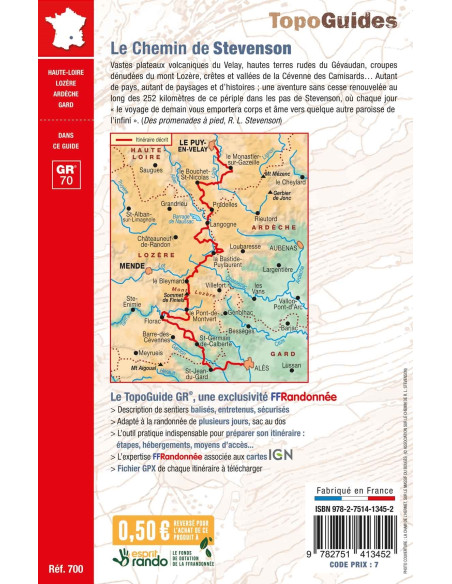 TopoGuide Du Chemin de Stevenson GR 70
