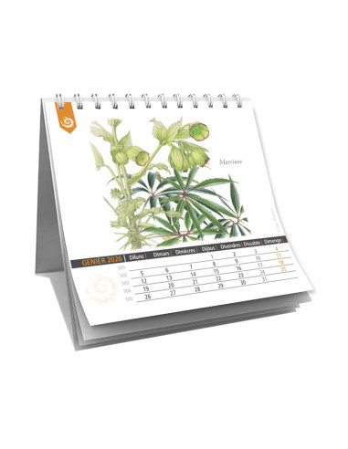 calendrier du Parc national des Cévennes 2026 en occitan et en français