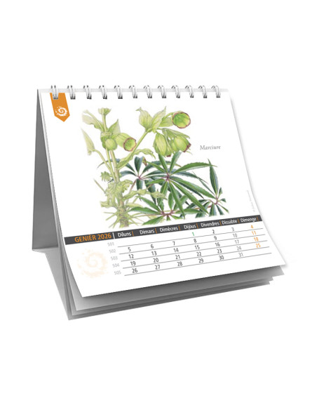 calendrier du Parc national des Cévennes 2026 en occitan et en français