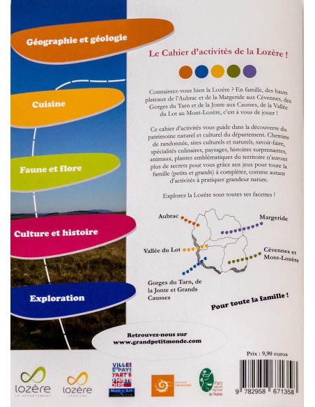 exploration de la Lozère à travers une centaine d'activités à pratiquer en famille