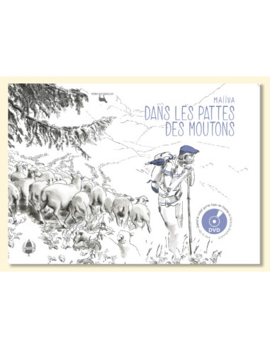 Livre illustré "dans les pattes des moutons", suivre le quotidien d'un éleveur-berger