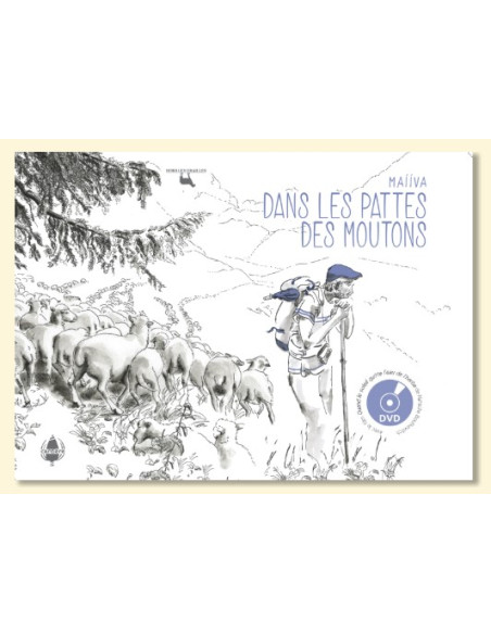 Livre illustré "dans les pattes des moutons", suivre le quotidien d'un éleveur-berger