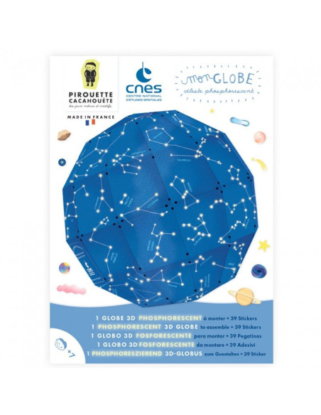 GLOBE CELESTE PHOSPHORESCENT