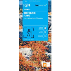 Carte IGN Mont Lozère - Florac