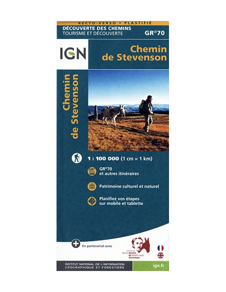 CARTE IGN CHEMIN DE TEVENSON