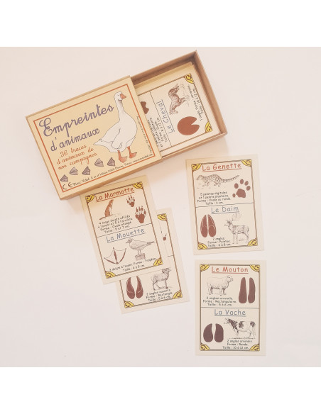 JEU EMPREINTES D'ANIMAUX