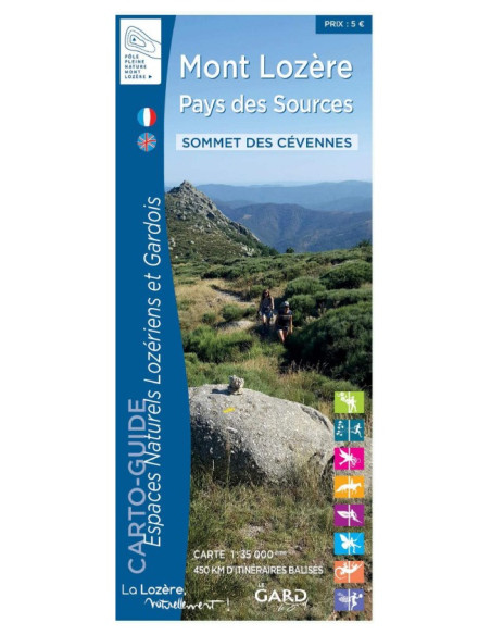 CARTO-GUIDE SOMMET DES CÉVENNES Mont-Lozère pays des sources