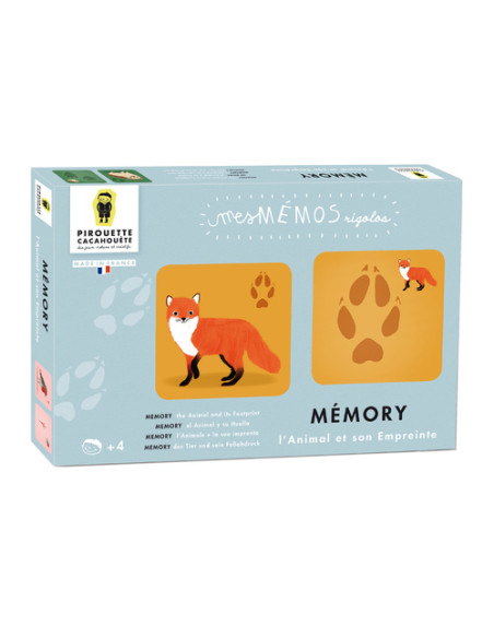JEU MEMORY L'ANIMAL ET SON EMPREINTE