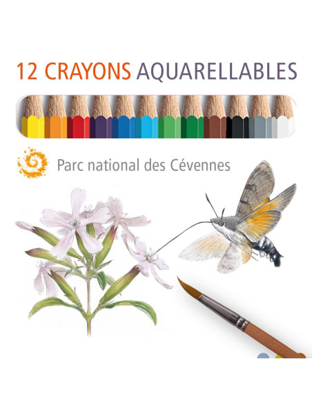 Mini crayons aquarellables du Parc national des Cévennes Mini crayons aquarellables du Parc national des Cévennes