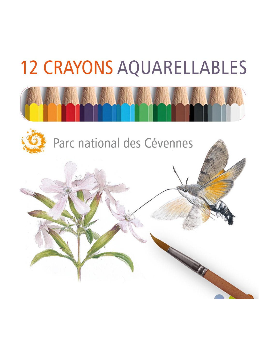 Mini crayons aquarellables du Parc national des Cévennes