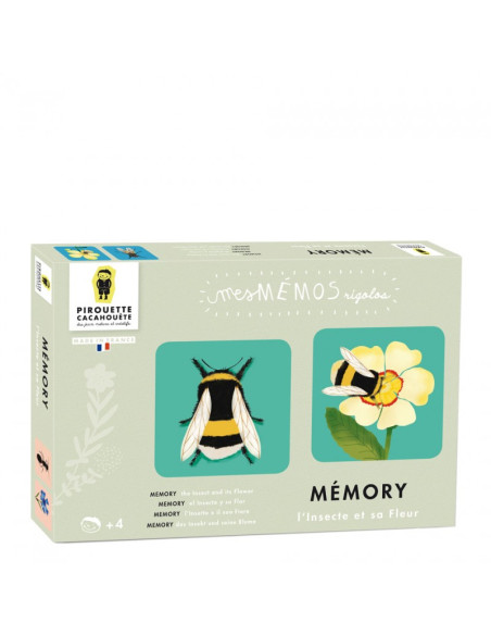 JEU MEMORY - L'INSECTE ET SA FLEUR