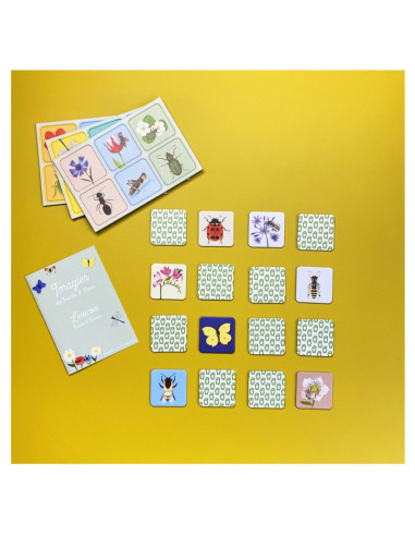 JEU MEMORY - L'INSECTE ET SA FLEUR