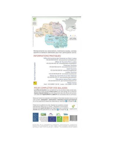 CARTO-GUIDE SOMMET DES CÉVENNES Mont-Lozère pays des sources