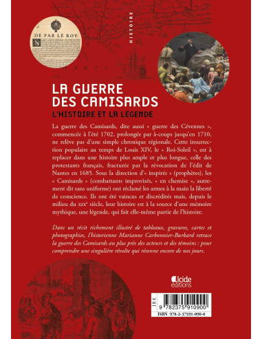 LA GUERRE DES CAMISARDS - L'HISTOIRE ET LA LEGENDE